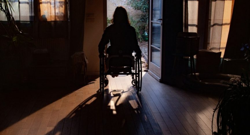 Eva in Wheelchair in The Advent Calendar