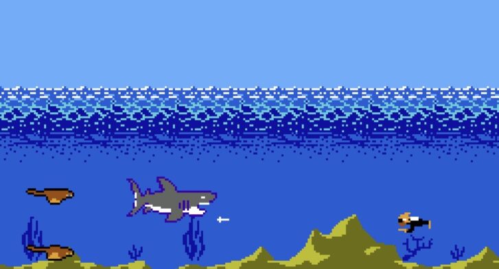"Jaws" attacked the Nintendo Entertainment System in 1987.