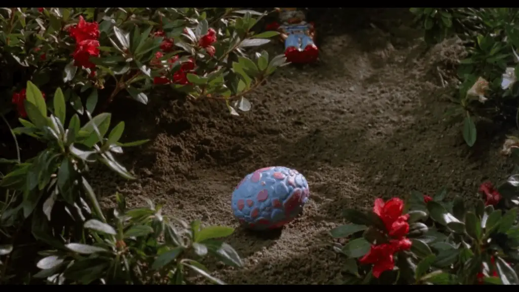 A very odd-looking Easter egg from the 1988 film "Critters 2: The Main Course."