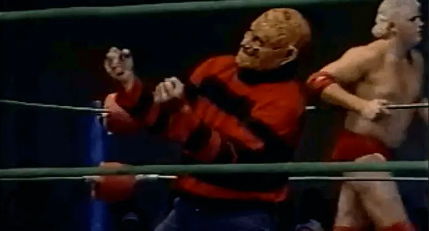 An unauthorized Freddy Krueger has been a staple of the pro wrestling scene for decades!