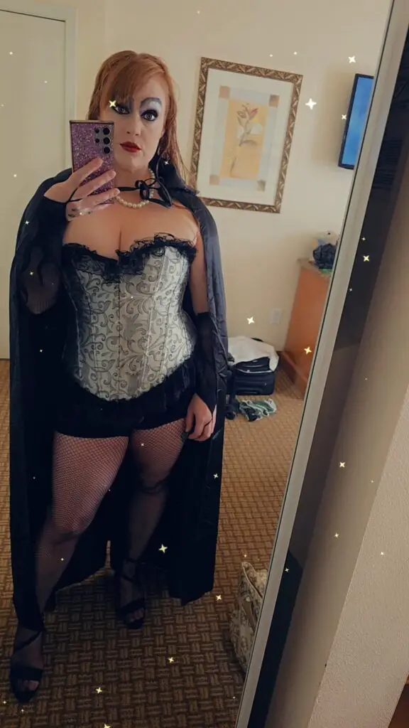 Sarah Sinn as Dr. Frank-N-Furter!