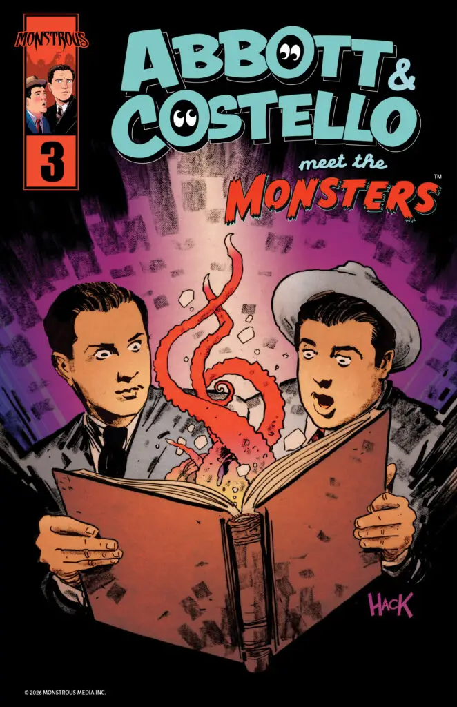 Bud and Lou look into a Necronomicon